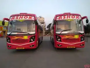 Ashok Travels Gwalior Bus-Front Image