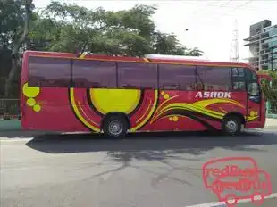 Ashok Travels Gwalior Bus-Side Image