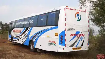 Praveen Travels Bus-Seats layout Image