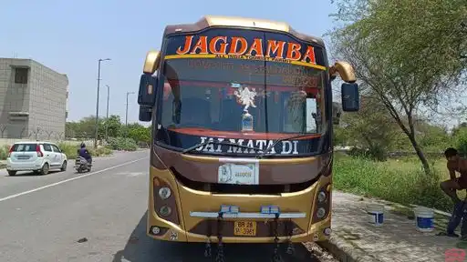 Jagdamba tourism Bus-Front Image