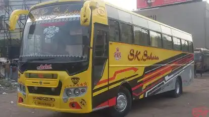 S K Tours and Travels Bus-Front Image