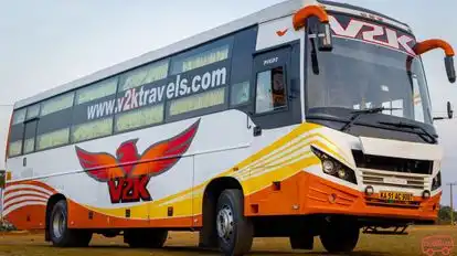 V2K Travels Bus-Front Image
