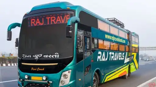 Raj Travels Basti and Transport Bus-Front Image