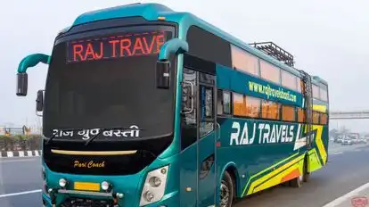 Raj Travels Basti and Transport Bus-Front Image