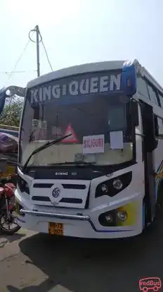 King of Queen Travels and Transport Bus-Front Image