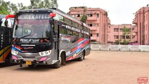 M B Travels Bus-Front Image