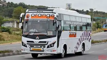 Orange Tours And Travels Bus-Front Image