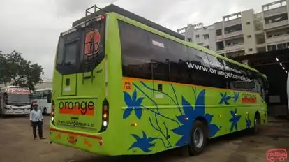 Orange Tours And Travels Bus-Side Image