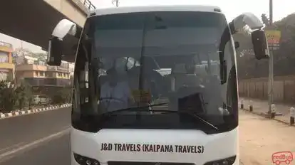 J and D Travels Bus-Front Image