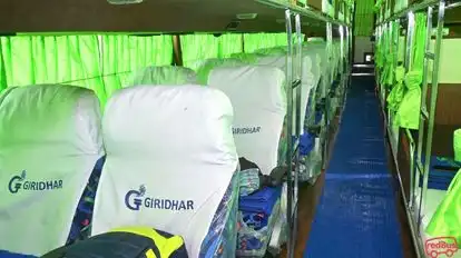 Giridhar Tours and Travels Bus-Seats layout Image