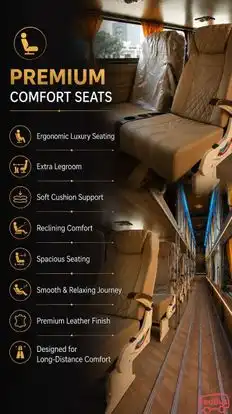 Fouji travels Bus-Seats Image