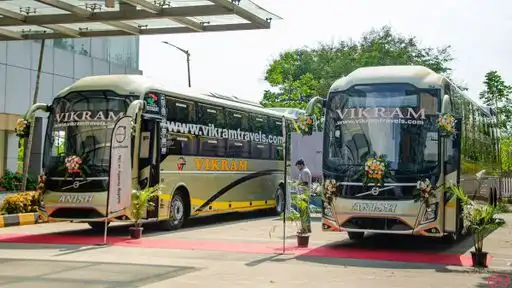 Vikram Travels Bus-Front Image