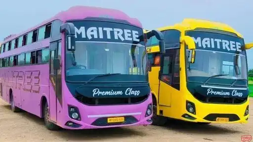 N S Travels Bus-Front Image