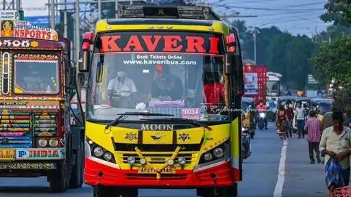 KKaveri Travels Bus-Front Image