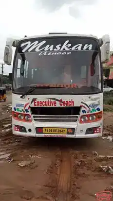 Muskan Travels Bus-Front Image