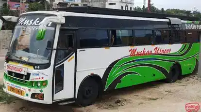 Muskan Travels Bus-Side Image