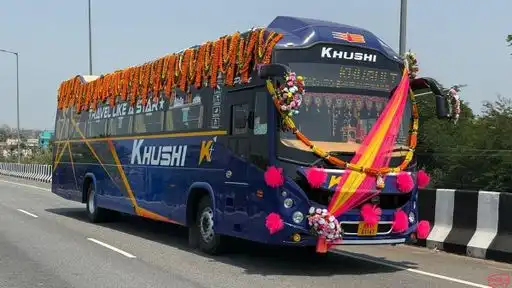 Khushi Travels Bus-Front Image