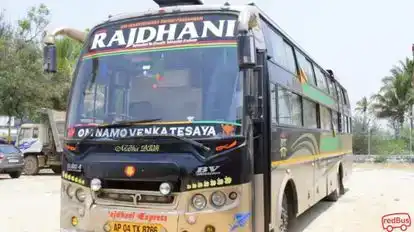 Rajdhani Travels Bus-Front Image