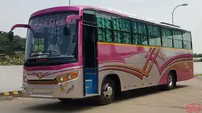 President Travels Bus-Front Image