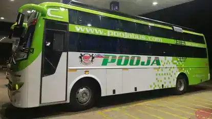 New Pooja Travels Bus-Front Image