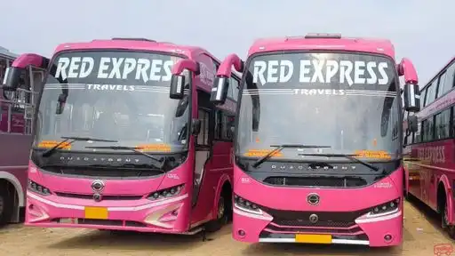 Red Express Travels Bus-Front Image