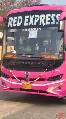 Red Express Travels Bus-Front Image