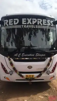 Red Express Travels Bus-Front Image