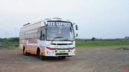 Red Express Travels Bus-Front Image