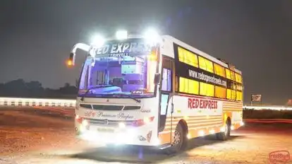 Red Express Travels Bus-Front Image