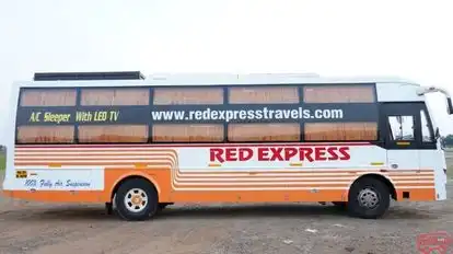 Red Express Travels Bus-Side Image