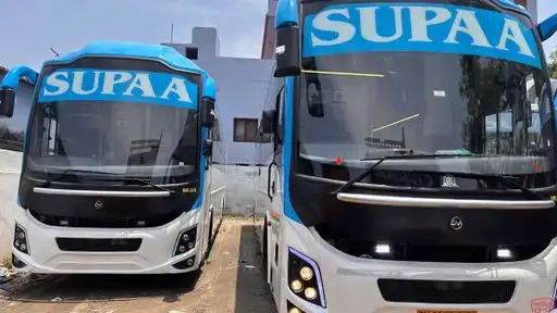 Supaa Travels Bus-Front Image
