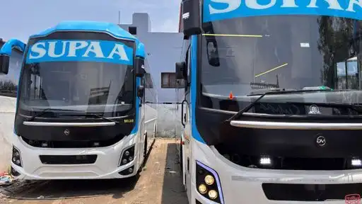 Supaa Travels Bus-Front Image