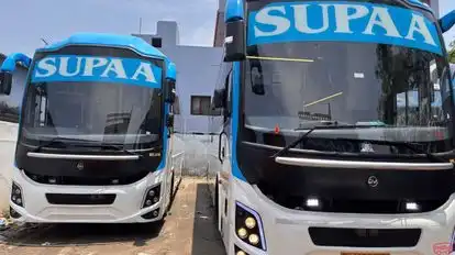 Supaa Travels Bus-Front Image