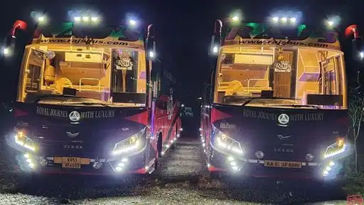 Raj’s Travels and Transports Bus-Front Image