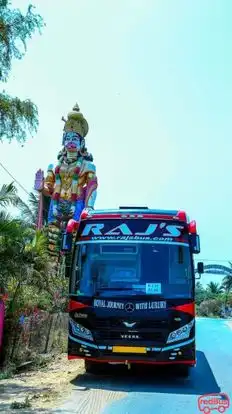 Raj’s Travels and Transports Bus-Front Image