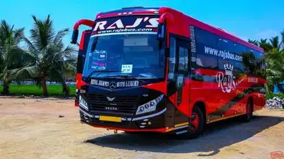 Raj’s Travels and Transports Bus-Front Image