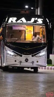 Raj’s Travels and Transports Bus-Front Image