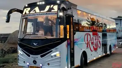 Raj’s Travels and Transports Bus-Front Image