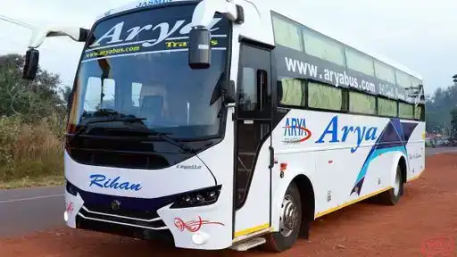 Arya Travels Bus-Front Image
