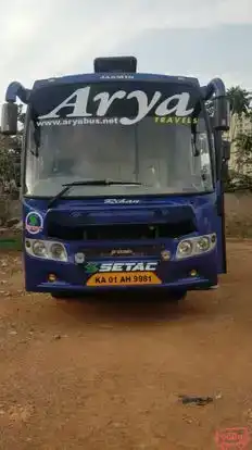 Arya Travels Bus-Front Image