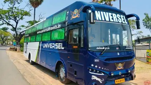 Universal  Travels Bus-Front Image