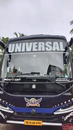 Universal  Travels Bus-Front Image