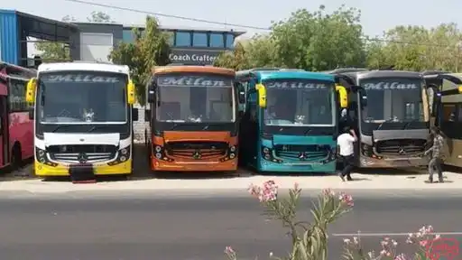 Milan Travels Bus-Front Image