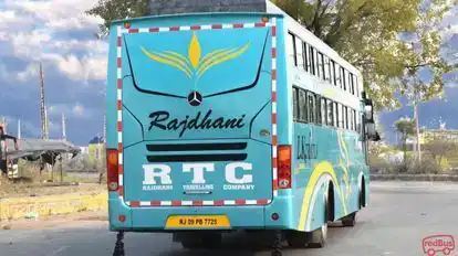 Rajdhani Travelling Company Bus-Side Image