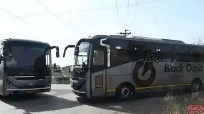 Black Oasis Tours And Travels Bus-Front Image