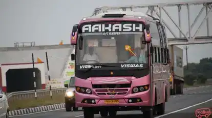 Aakash Travels Bus-Front Image