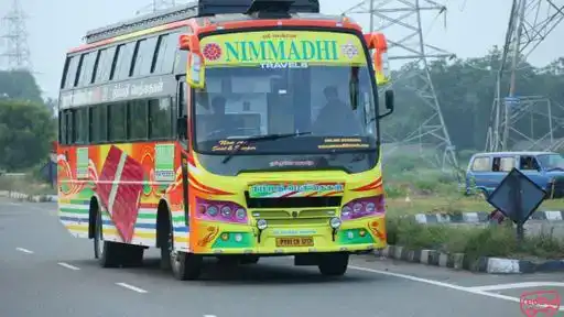Nimmadhi Travels Bus-Front Image