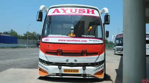 Ayush Tours and Travels Bus-Front Image