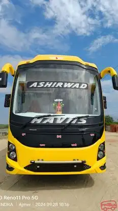 Ashirwad Travels Bus-Front Image