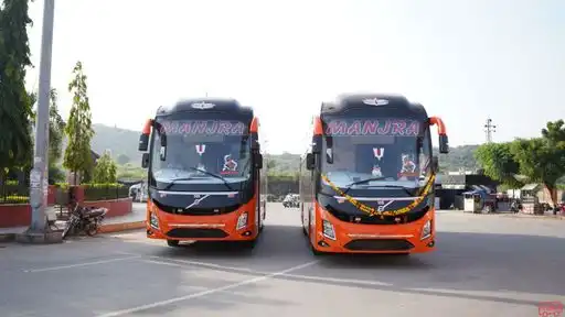 Manjara Tours and Travels Bus-Front Image